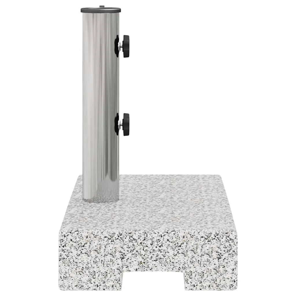 Rectangular Granite Parasol Base 25kg Outdoor Umbrella Stand Grey Heavy Duty