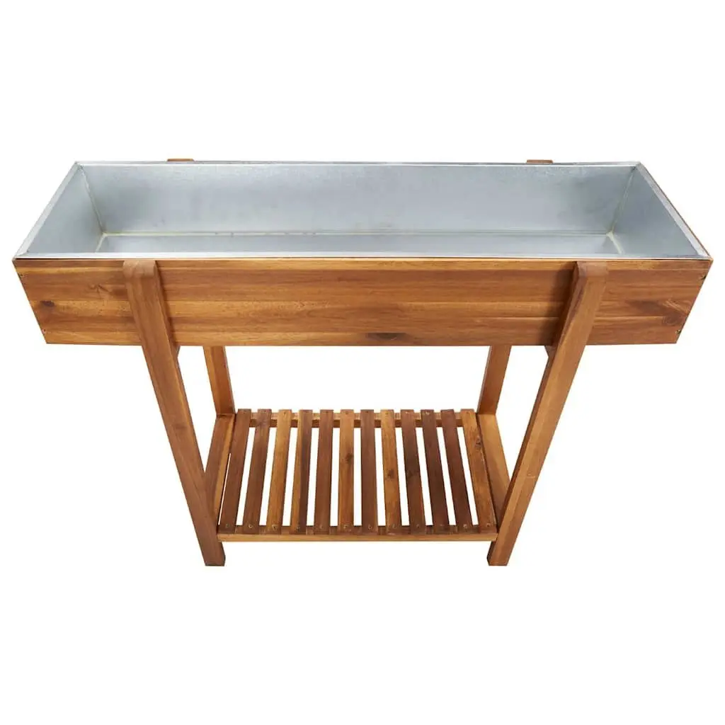 Raised Garden Bed Planter Outdoor Solid Wood 48 Inch
