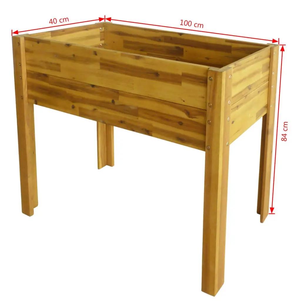 Solid Wood Raised Garden Bed