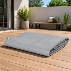 Heavy-Duty Tarpaulin: 3x6 m Grey Waterproof Material