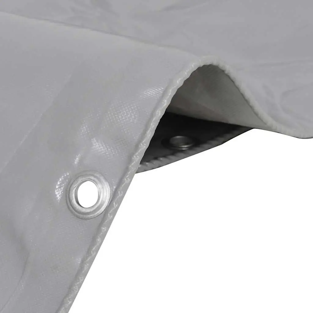 Heavy-Duty Tarpaulin for Garden Furniture Trailer 3x6 m Grey Waterproof Cover