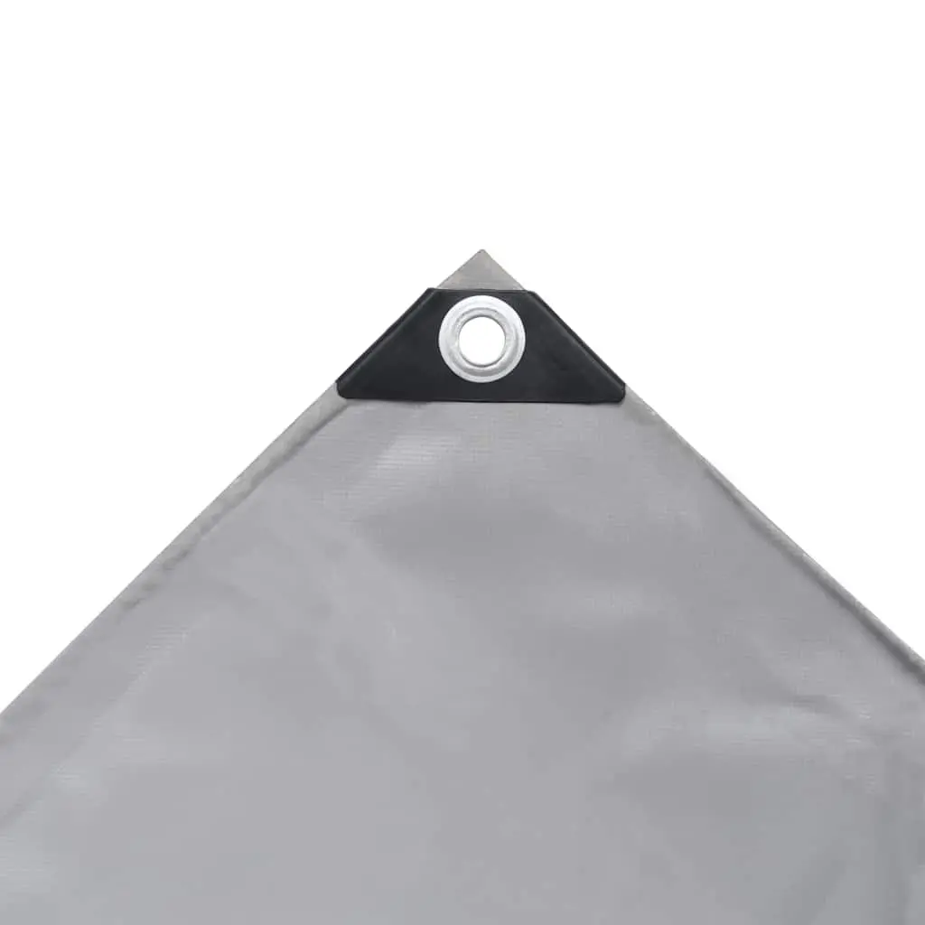 Heavy-Duty Tarpaulin for Garden Furniture Trailer 3x6 m Grey Waterproof Cover