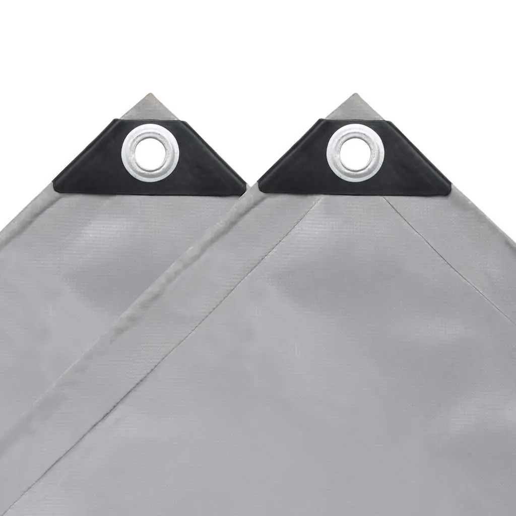 Heavy-Duty Tarpaulin for Garden Furniture Trailer 3x6 m Grey Waterproof Cover