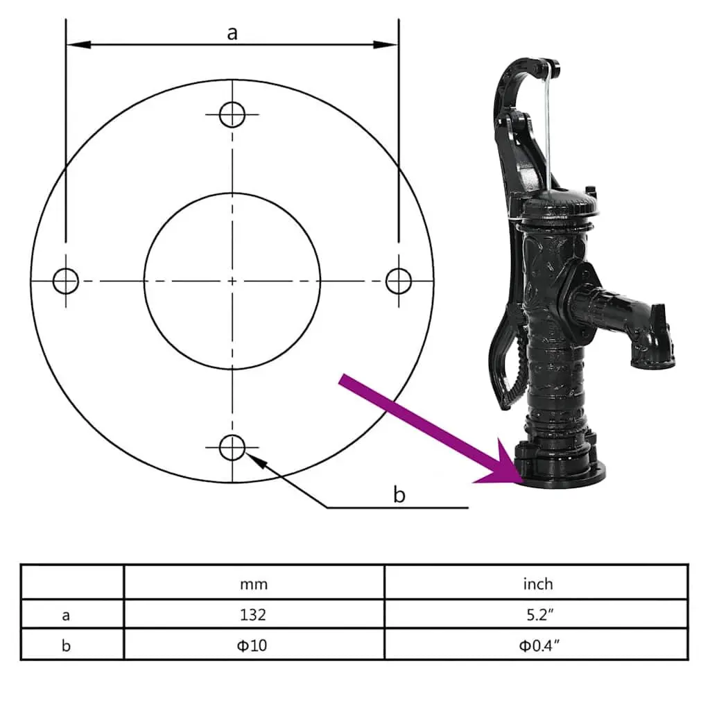Hand Operated Garden Water Pump