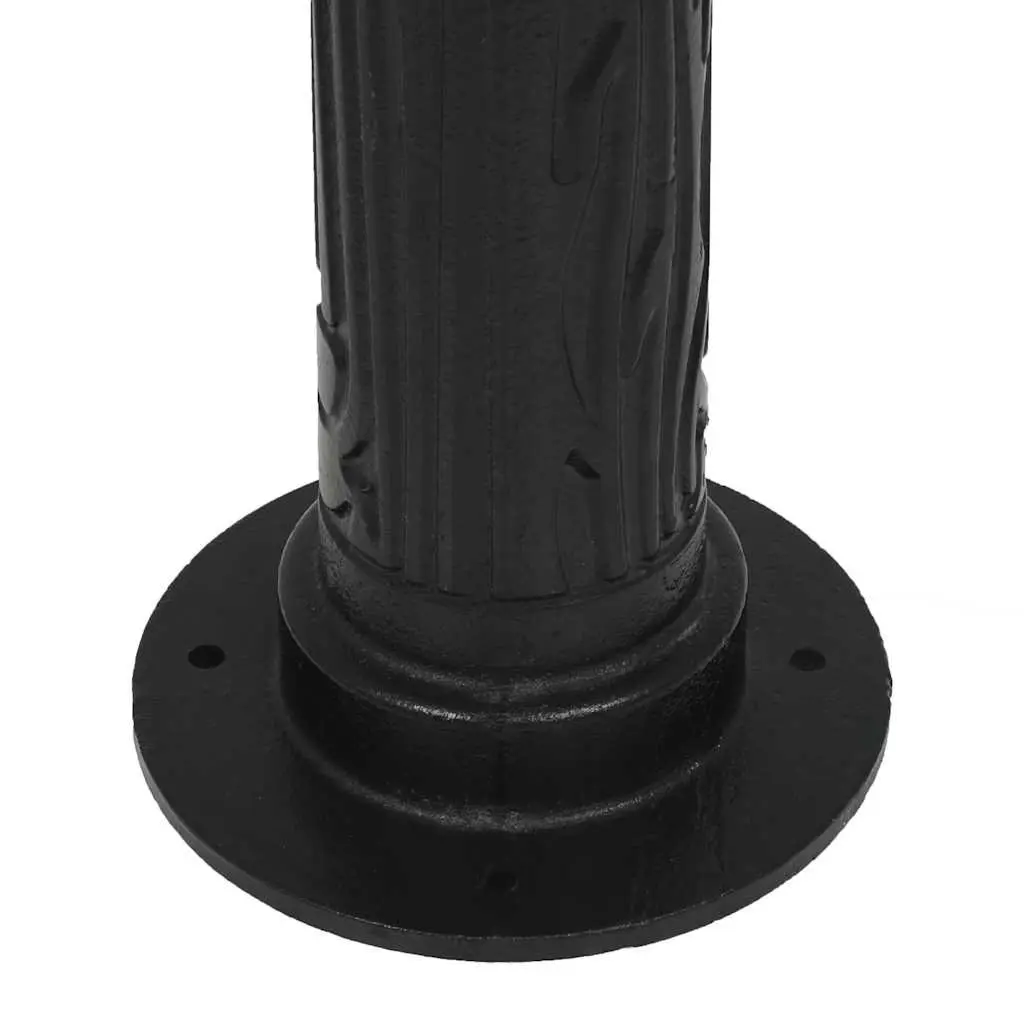 Hand Water Pump Stand Cast Iron 67cm Height Black Durable with Mounting Holes
