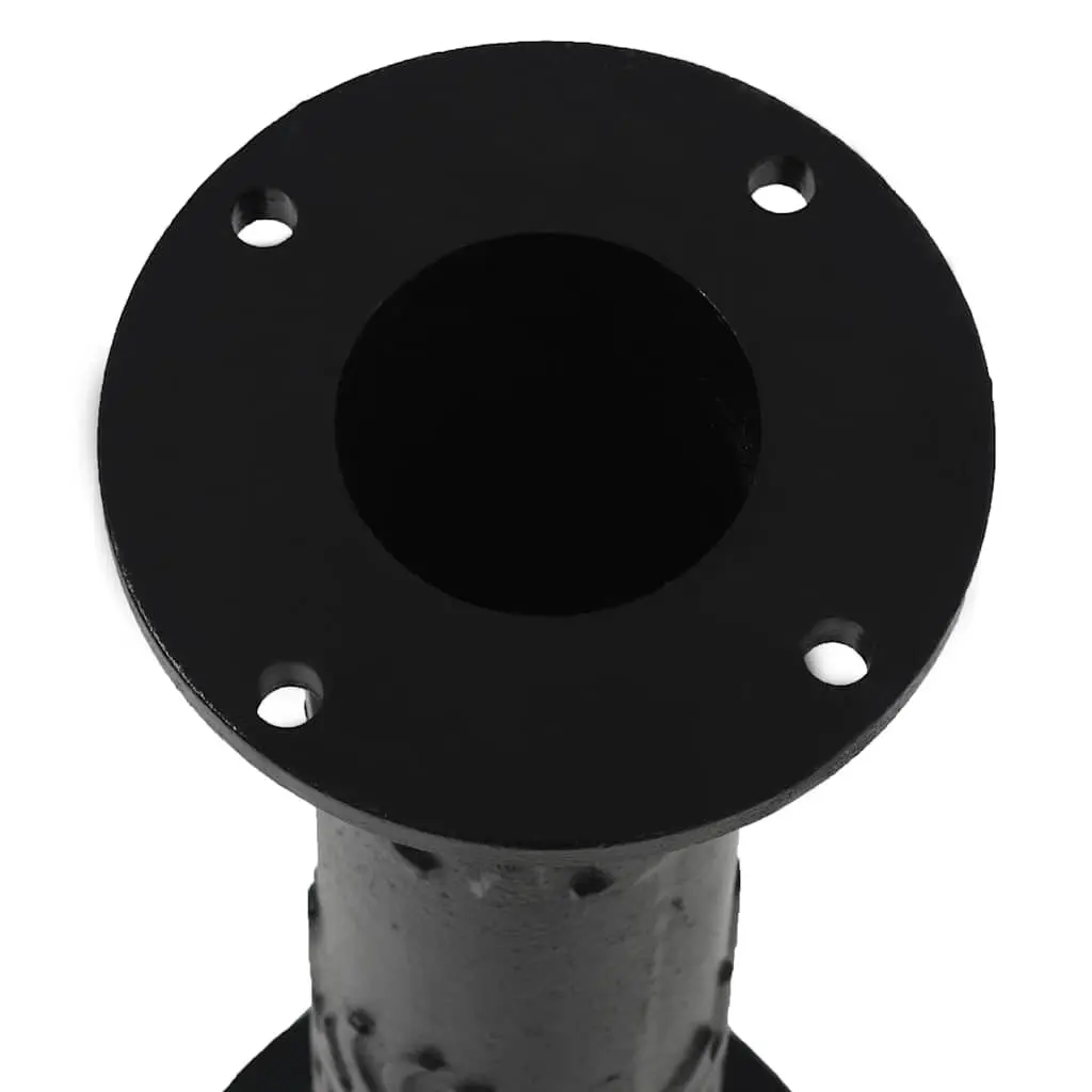 Hand Water Pump Stand Cast Iron 67cm Height Black Durable with Mounting Holes