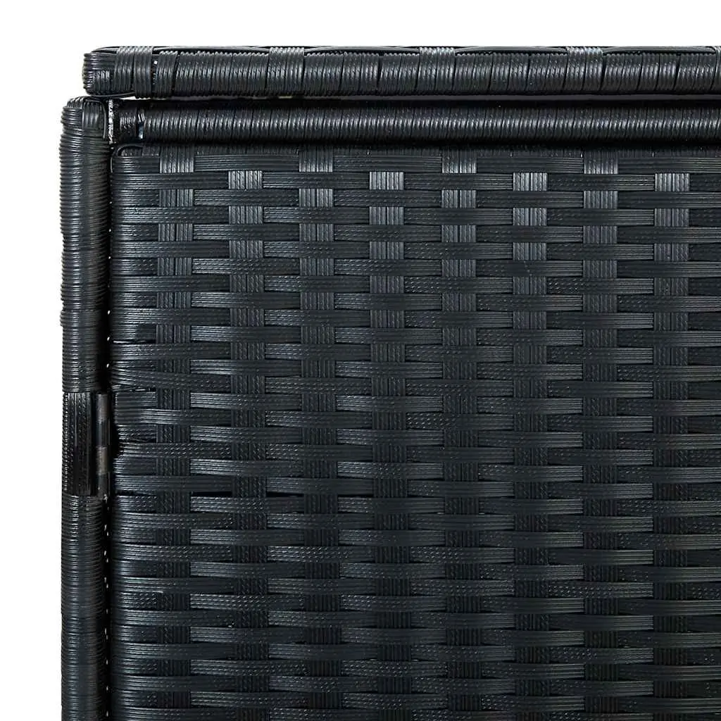 Double Wheelie Bin Shed Storage Box Outdoor Garden Black 148x80x111cm