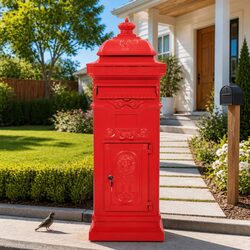 Specifications of the Red Vintage Outdoor Mailbox