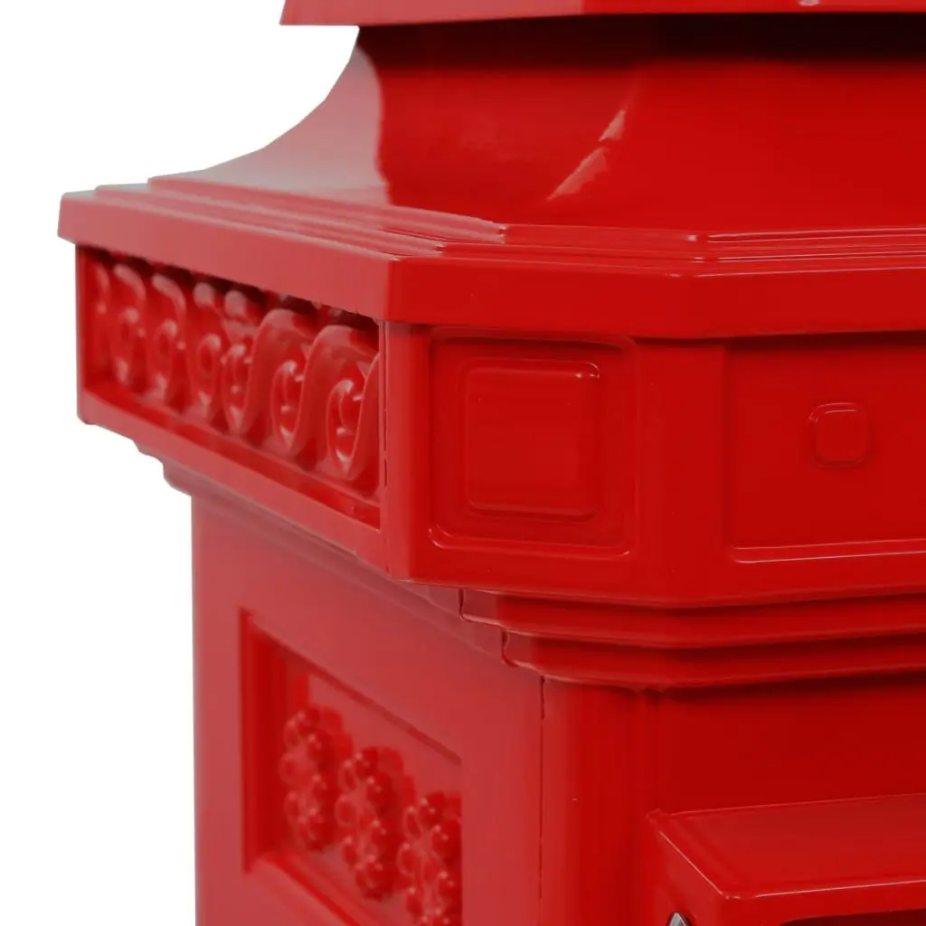 Red Vintage Outdoor Mailbox