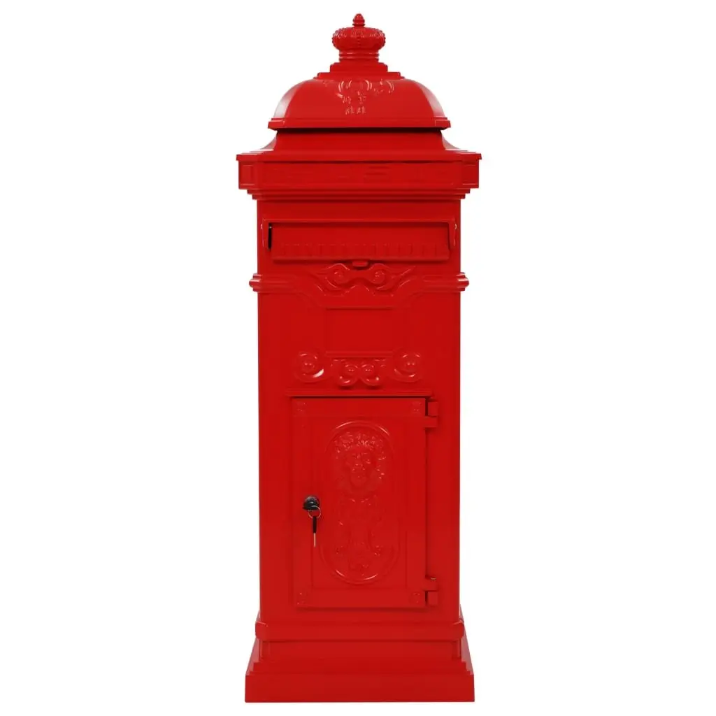 Red Vintage Outdoor Mailbox