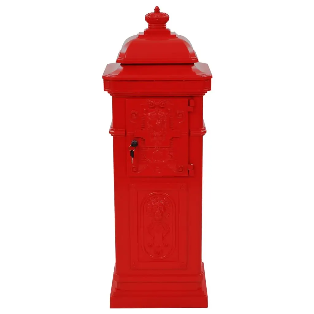 Red Vintage Outdoor Mailbox