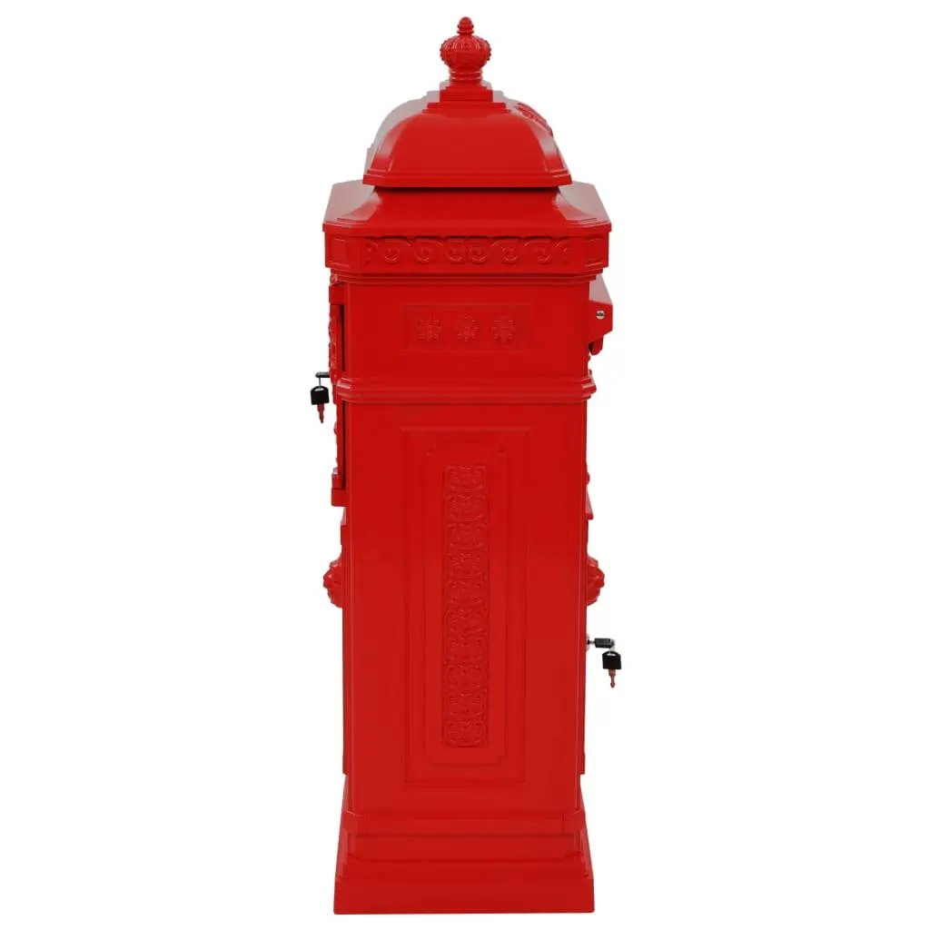 Red Vintage Outdoor Mailbox