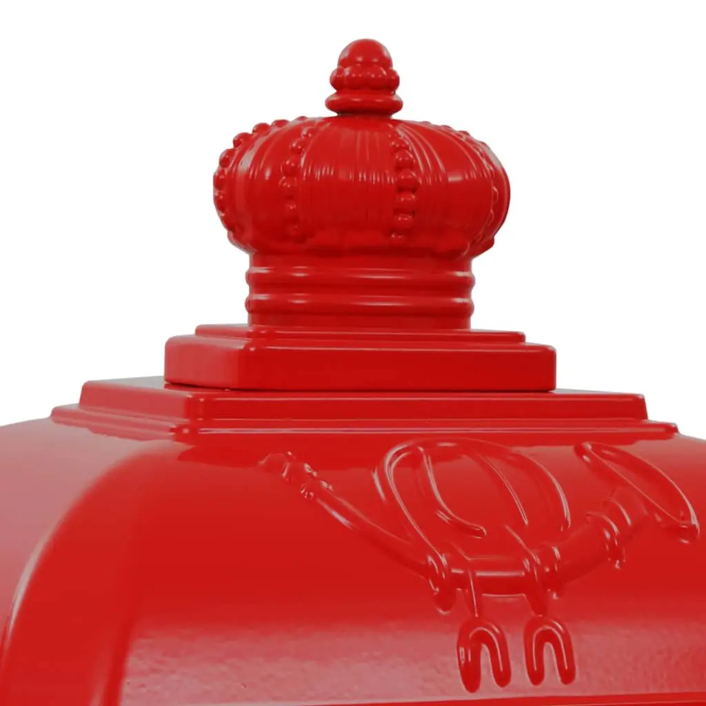 Red Vintage Outdoor Mailbox