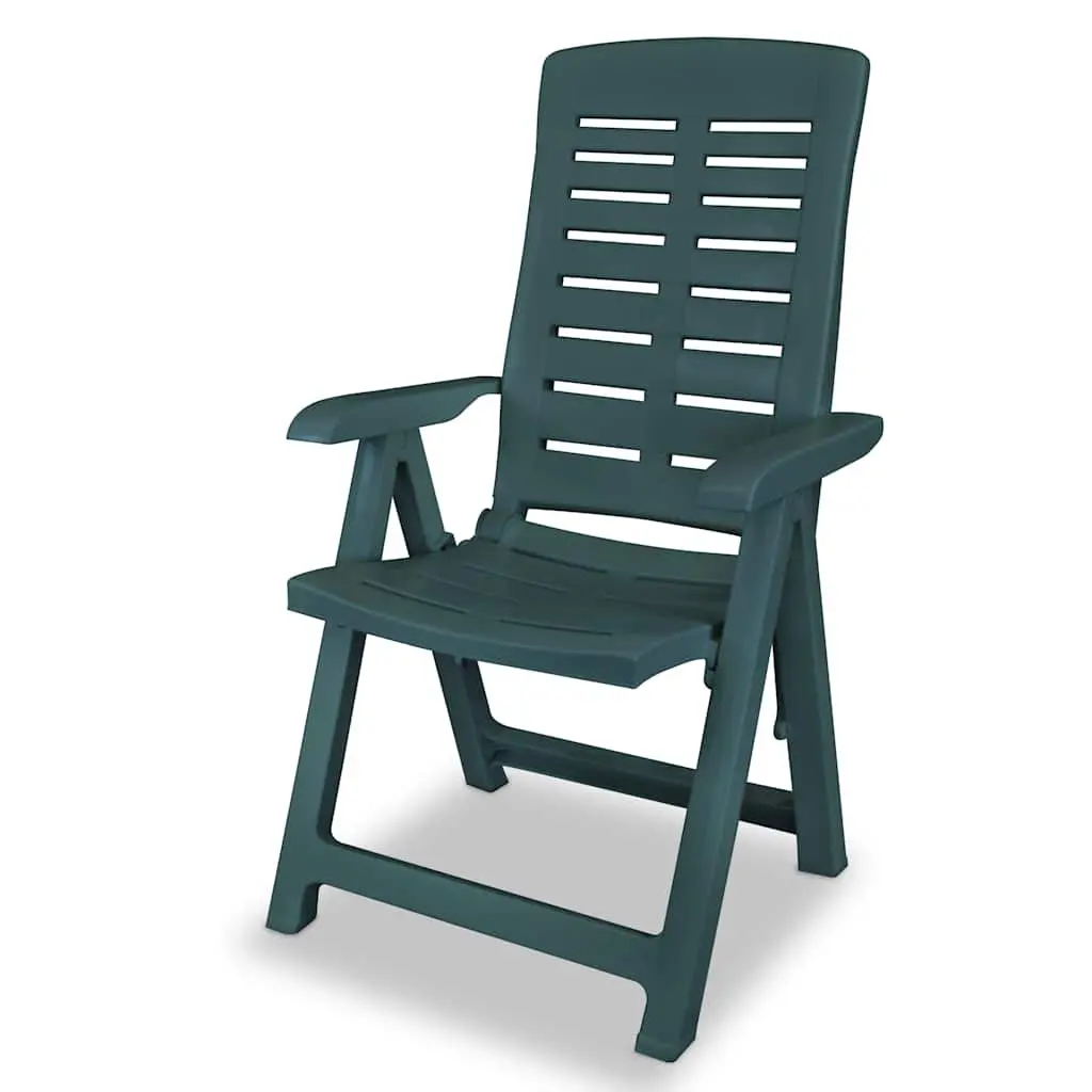 Reclining Garden Chairs for Outdoor Patio 2 pcs Lightweight Portable Folding
