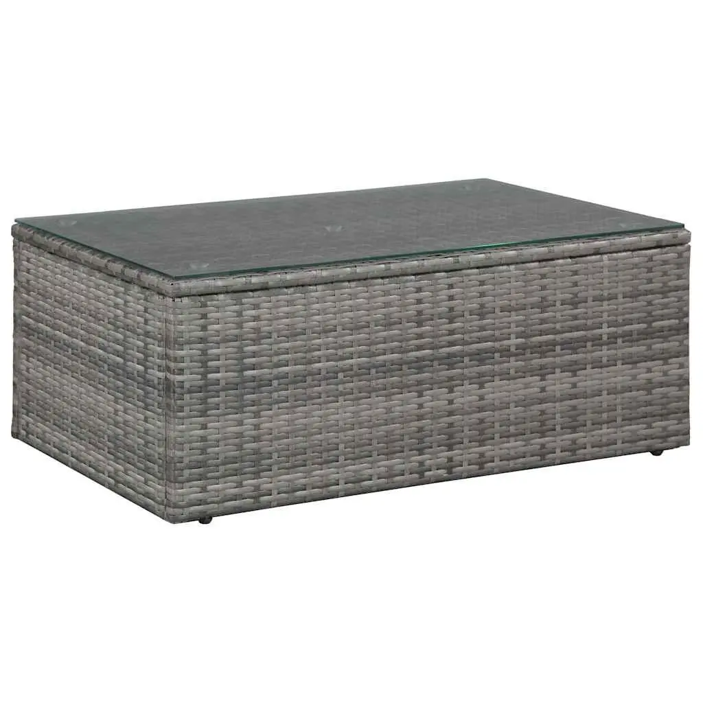 4 Piece Outdoor Garden Lounge Set for Patio Grey