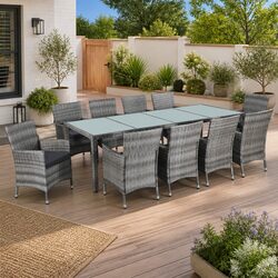 11 Piece Outdoor Dining Set Specifications and Features