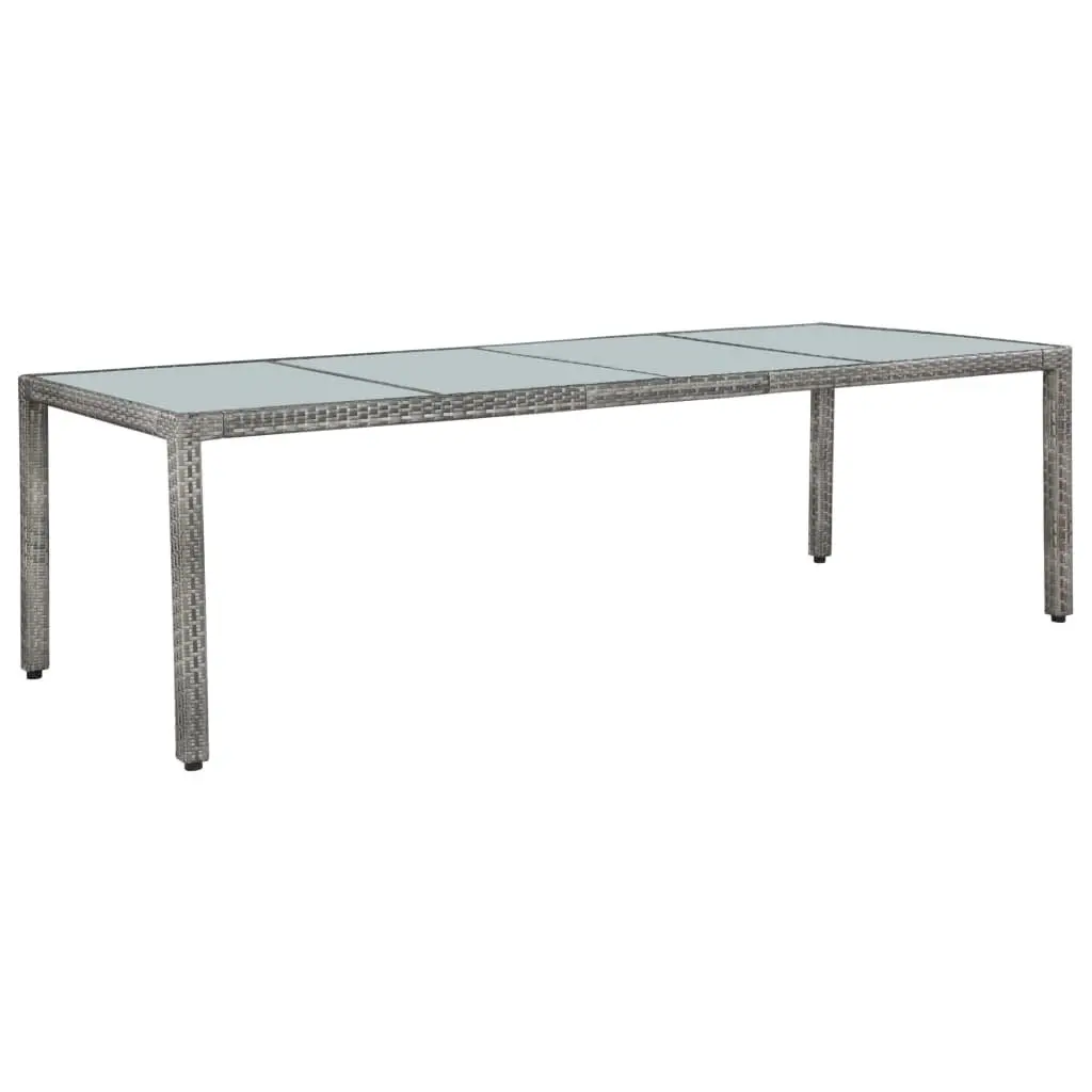 Outdoor Dining Set 11 Piece Garden Furniture for Patio and Al Fresco Dining Grey