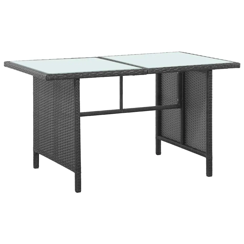 5 Piece Garden Lounge Set Outdoor Patio Black