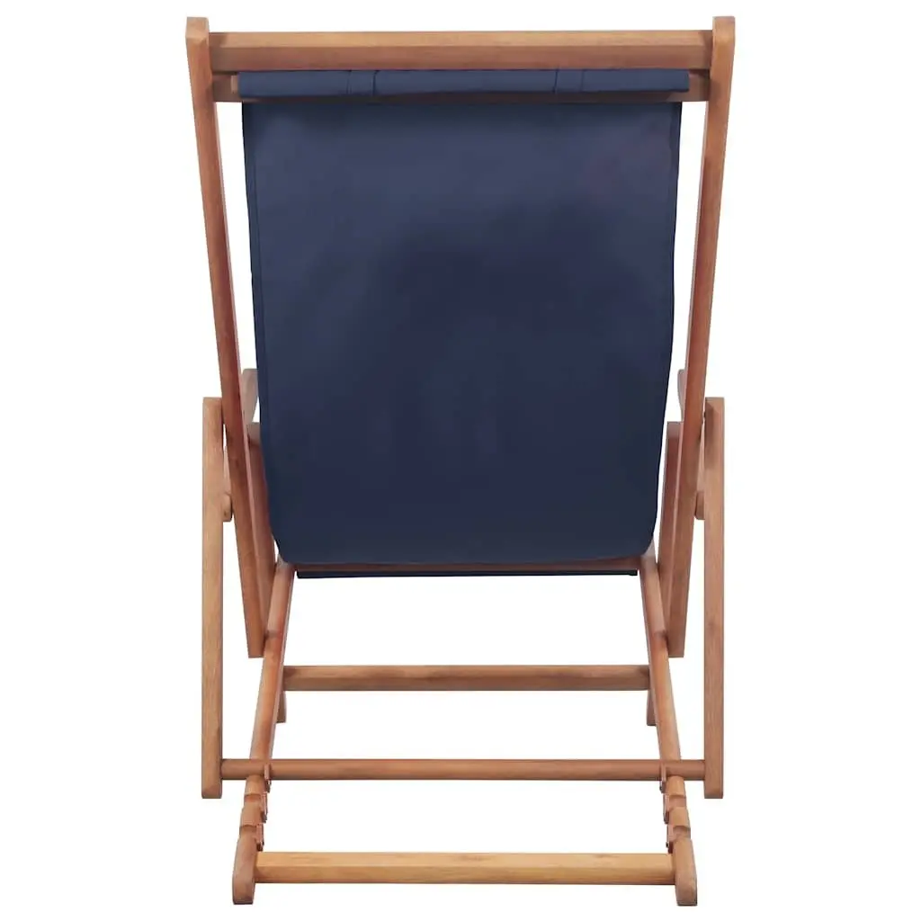 Folding Beach Chair with Wooden Frame
