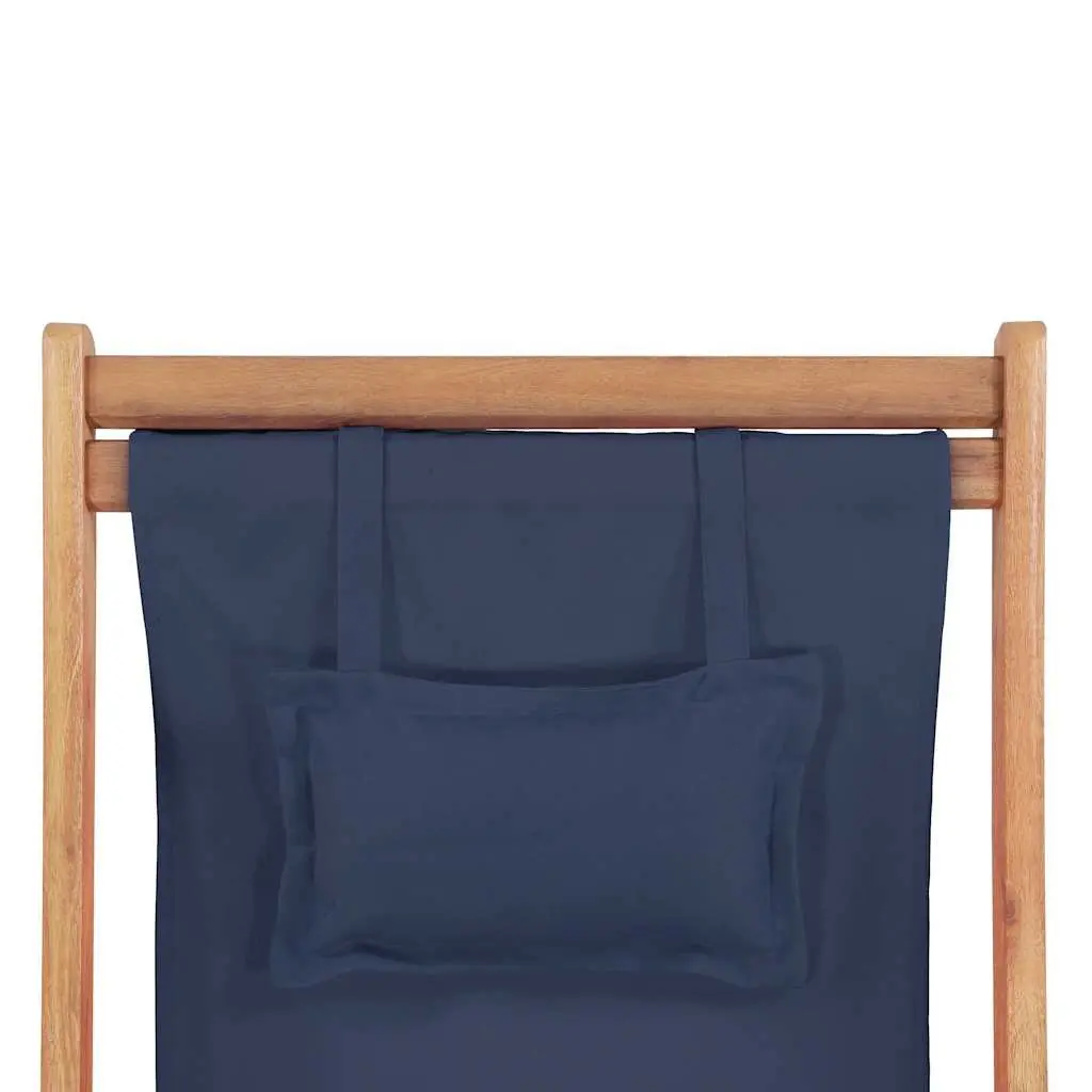 Folding Beach Chair with Wooden Frame