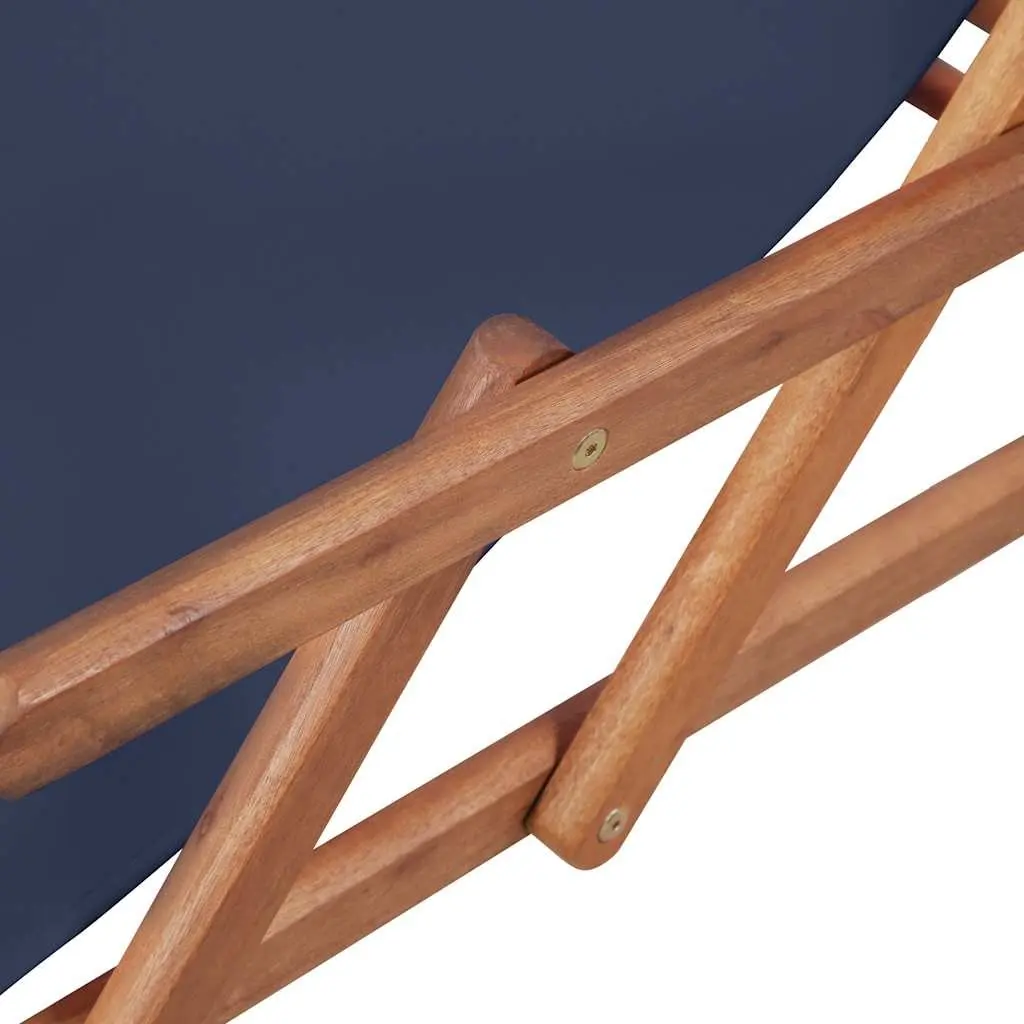Folding Beach Chair with Wooden Frame