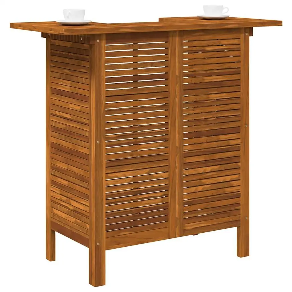 Bar Table Indoor Outdoor 110x50x105 cm Solid Acacia Wood High Dining Furniture