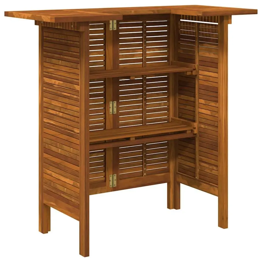 Bar Table Indoor Outdoor 110x50x105 cm Solid Acacia Wood High Dining Furniture