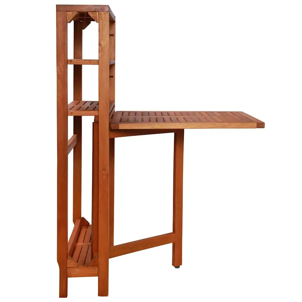 3 Piece Folding Bistro Set with Storage Rack