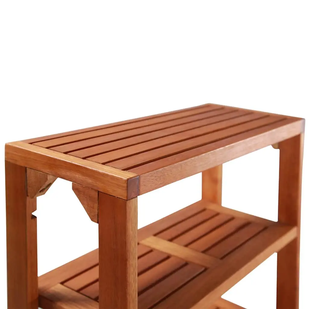 3 Piece Folding Bistro Set with Storage Rack