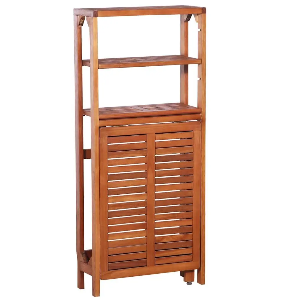 3 Piece Folding Bistro Set with Storage Rack
