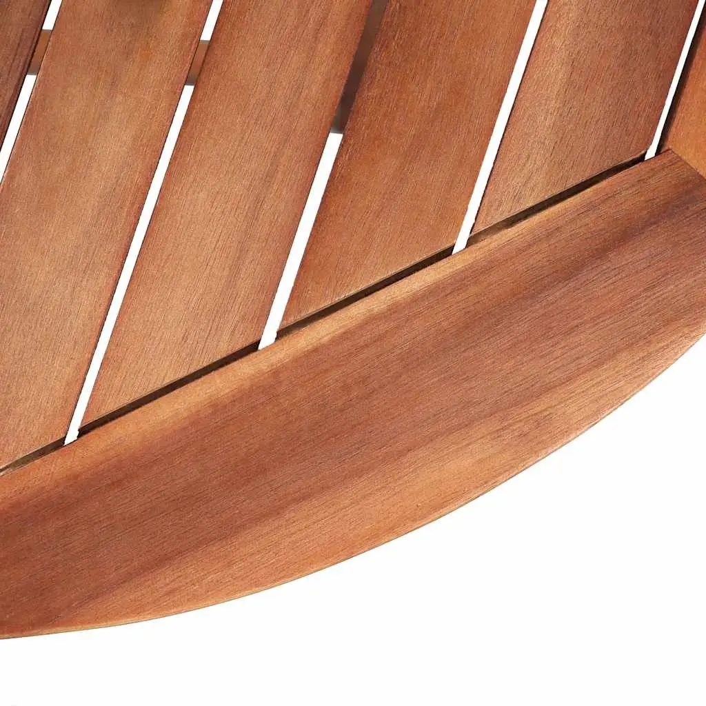 Oval Outdoor Dining Table Folding Garden Furniture Brown Wood Patio Table