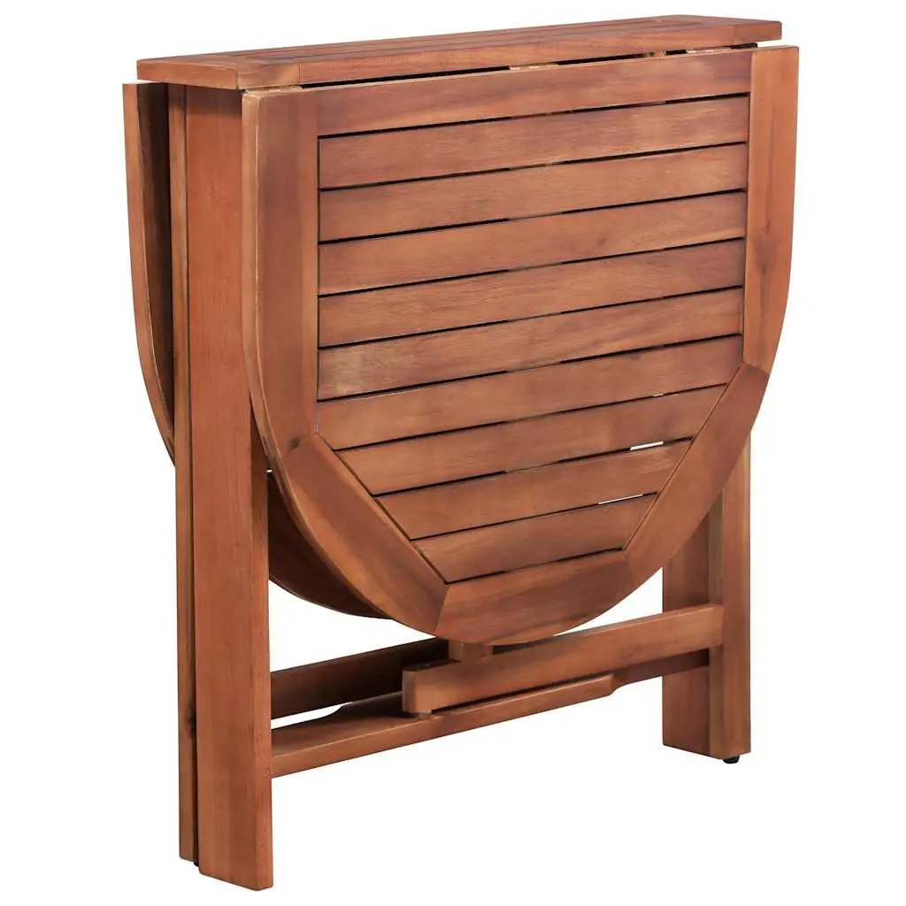 Oval Outdoor Dining Table Folding Garden Furniture Brown Wood Patio Table
