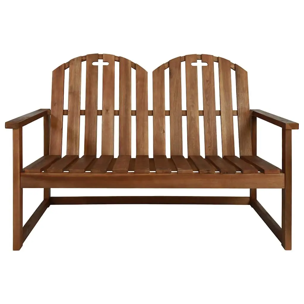 Outdoor Lounge Set 4 Piece Garden Patio Furniture Brown Wood Sofa Bench Chairs