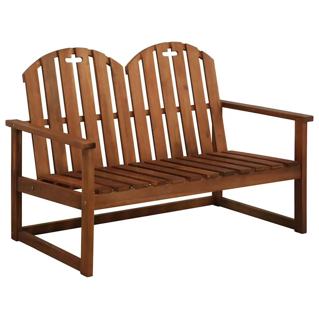Outdoor Lounge Set 4 Piece Garden Patio Furniture Brown Wood Sofa Bench Chairs