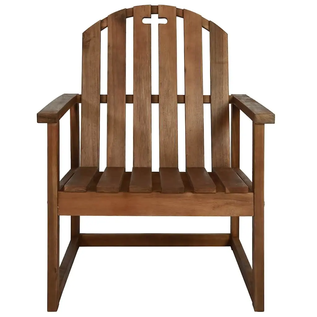 Outdoor Lounge Set 4 Piece Garden Patio Furniture Brown Wood Sofa Bench Chairs