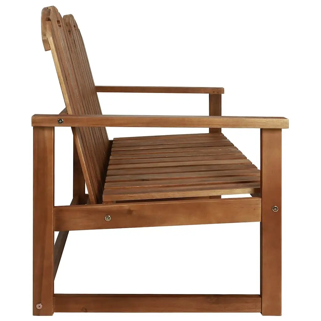 Outdoor Lounge Set 4 Piece Garden Patio Furniture Brown Wood Sofa Bench Chairs