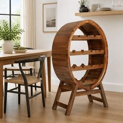 Specifications of 13 Bottle Wooden Wine Rack with Four Levels