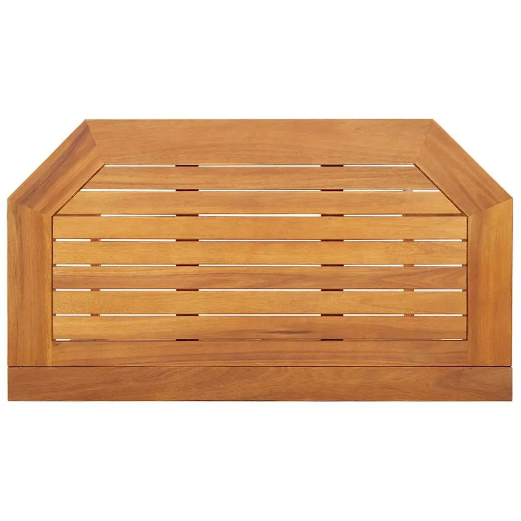 Outdoor Bistro Table for Balcony Garden 90 x 50 x 75 cm Solid Acacia Wood Foldable Brown