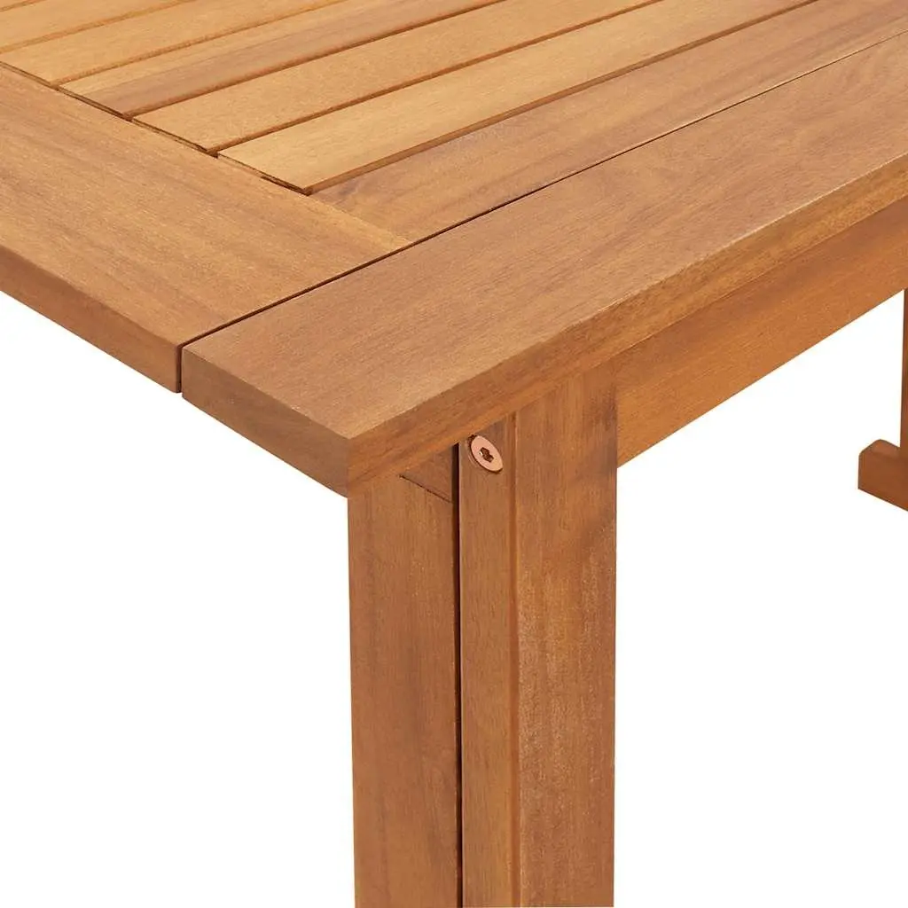 Outdoor Bistro Table for Balcony Garden 90 x 50 x 75 cm Solid Acacia Wood Foldable Brown