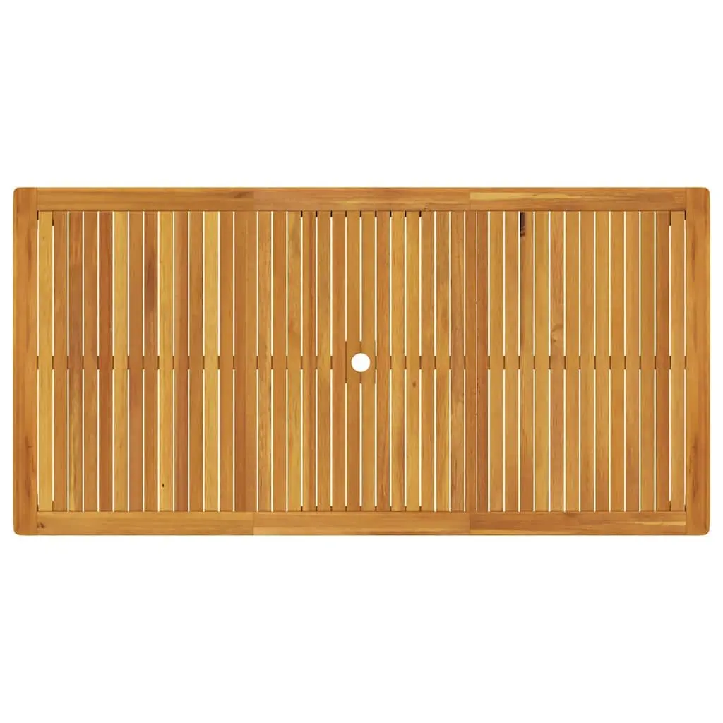 Solid Wood Outdoor Dining Table 200x100cm