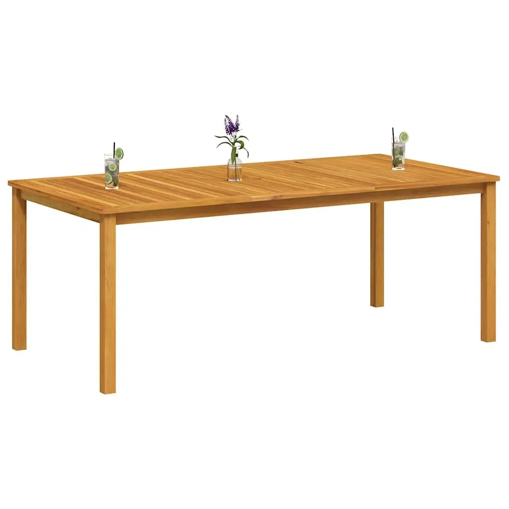 Solid Wood Outdoor Dining Table 200x100cm