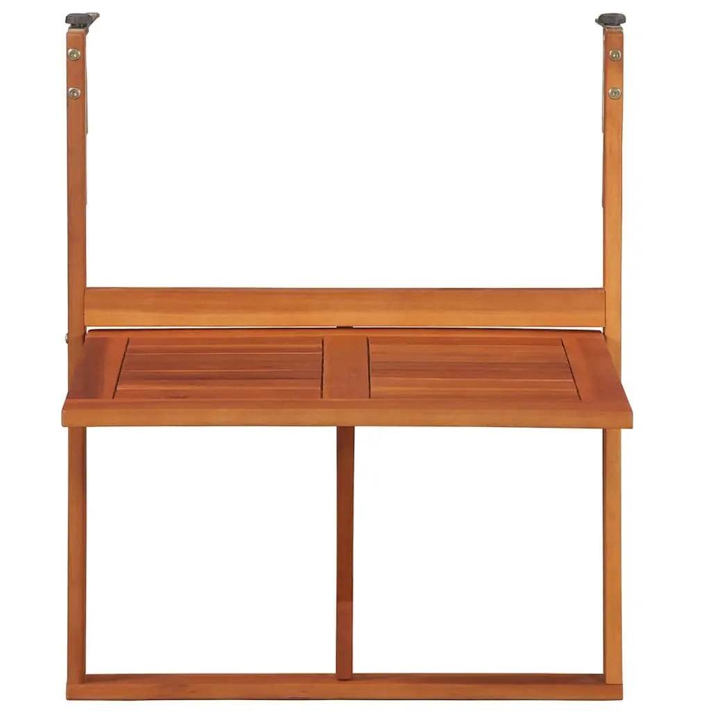 Hanging Balcony Table Folding Outdoor Patio Coffee Deck Railing 64.5x44x80 cm
