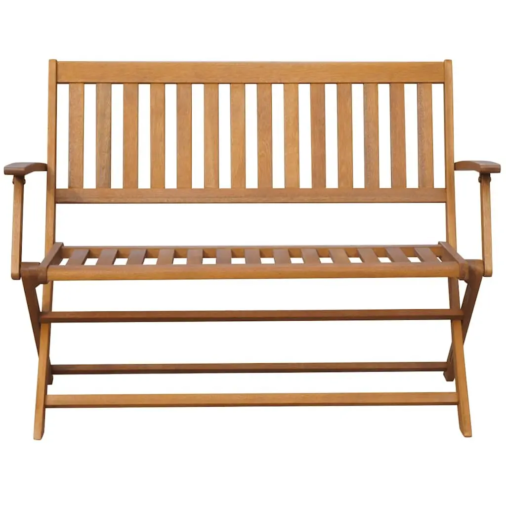 Garden Bench Outdoor Folding Seat 120cm Solid Acacia Wood Patio Backyard Chair