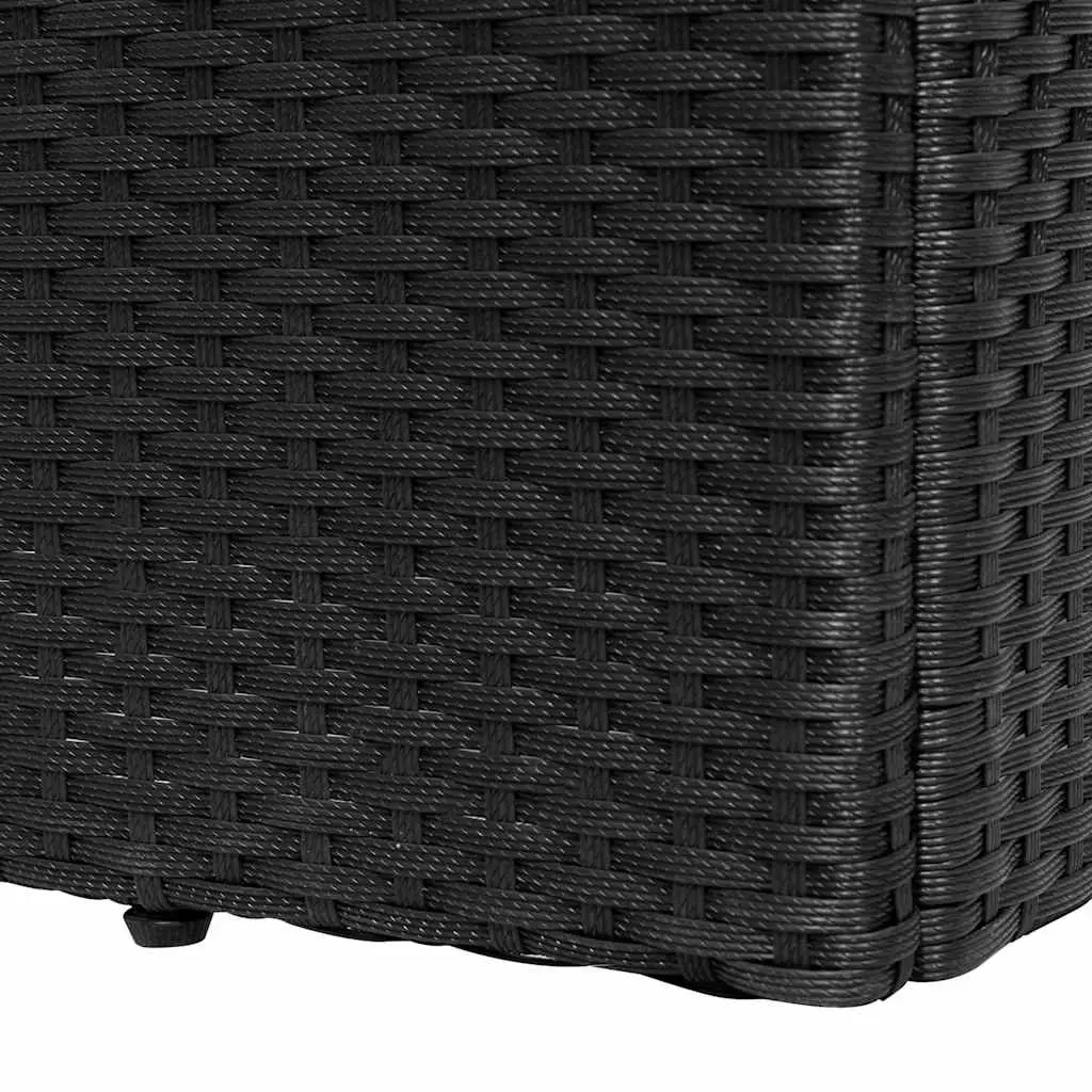 Sun Lounger Outdoor Garden Patio Furniture with Cushion Black