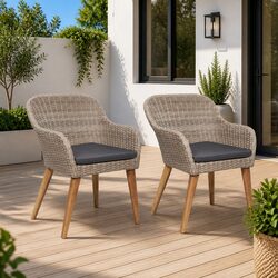 Specifications of Outdoor Dining Chairs Set 2 pcs with Cushions
