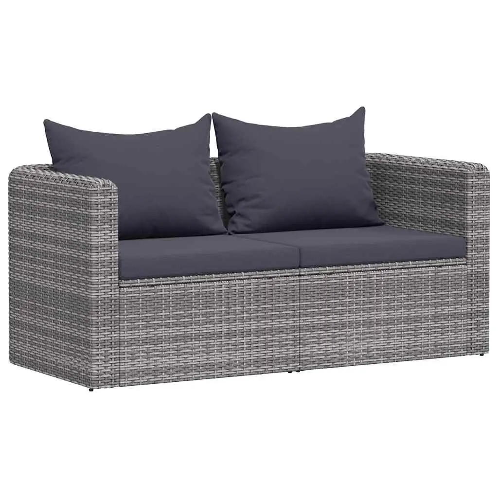 Garden Corner Sofa Set Outdoor Seating Grey 2 Piece