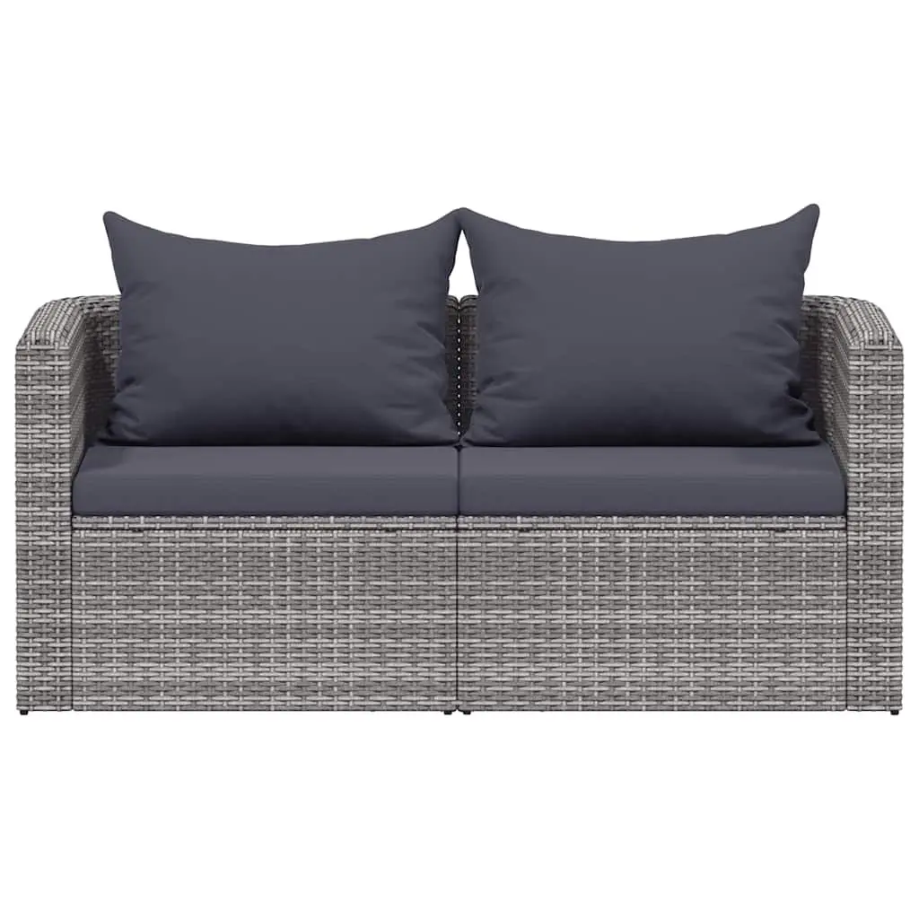 Garden Corner Sofa Set Outdoor Seating Grey 2 Piece