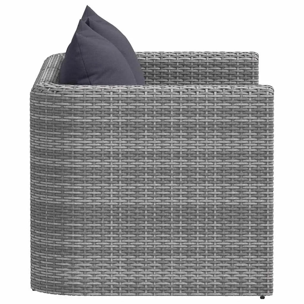 Garden Corner Sofa Set Outdoor Seating Grey 2 Piece