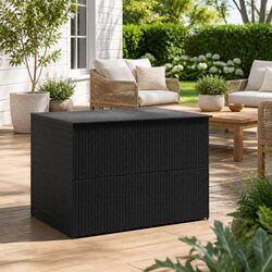 Black Storage Box Dimensions: 150 x 100 x 100 cm