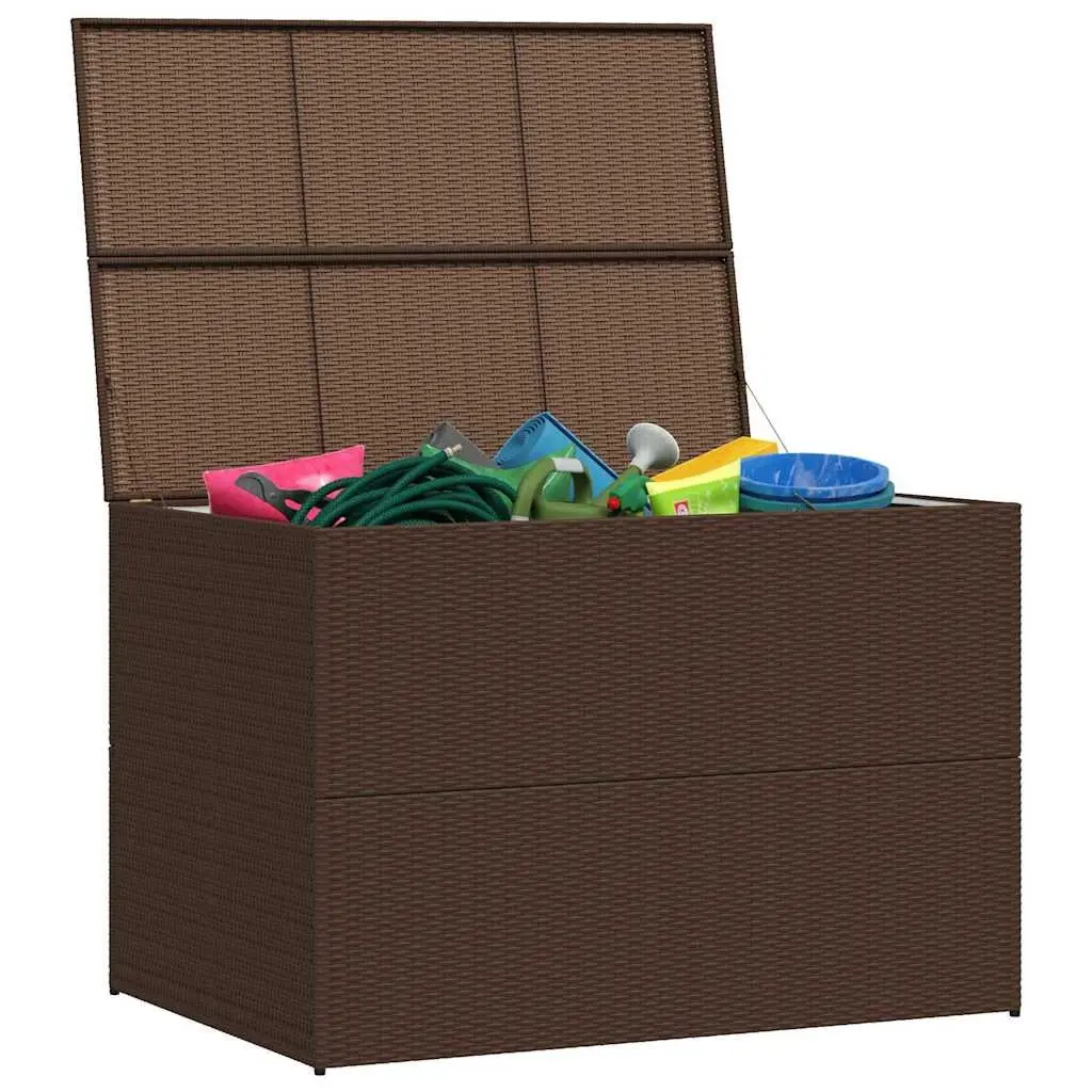 Outdoor Storage Box Garden Use Brown 150 x 100 x 100 cm